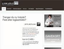Tablet Screenshot of livkjole.com